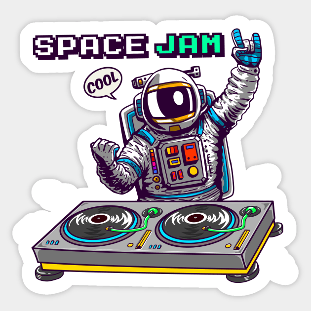 dj astronaut Sticker by hayr pictures